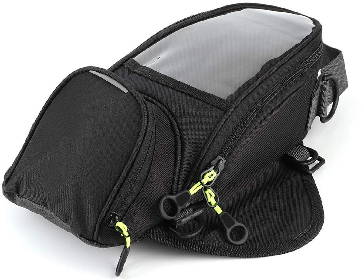 Dailygoods - Dailygoody - Tank Bag - Waterdichte Tanktas - Grote Transparante Venster - Zwart - Motorfiets Rugzak - Geschikt voor Motorrijders - Groot Formaat