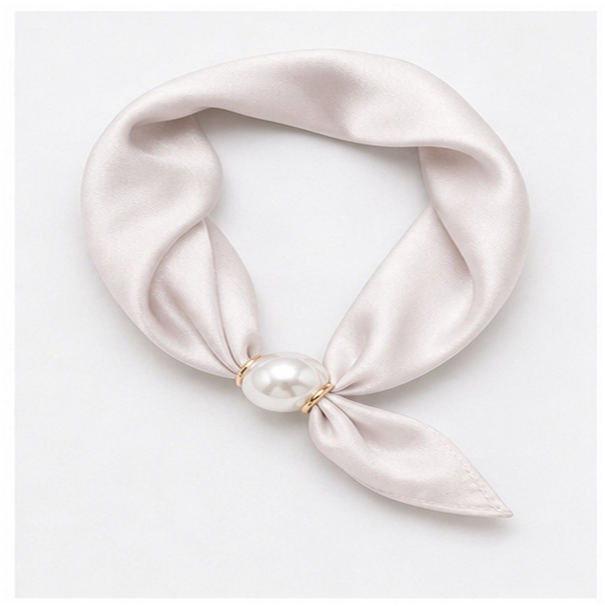 HS Parelsjaal Effen - Neckerchief met Parelsluiting - Design 36