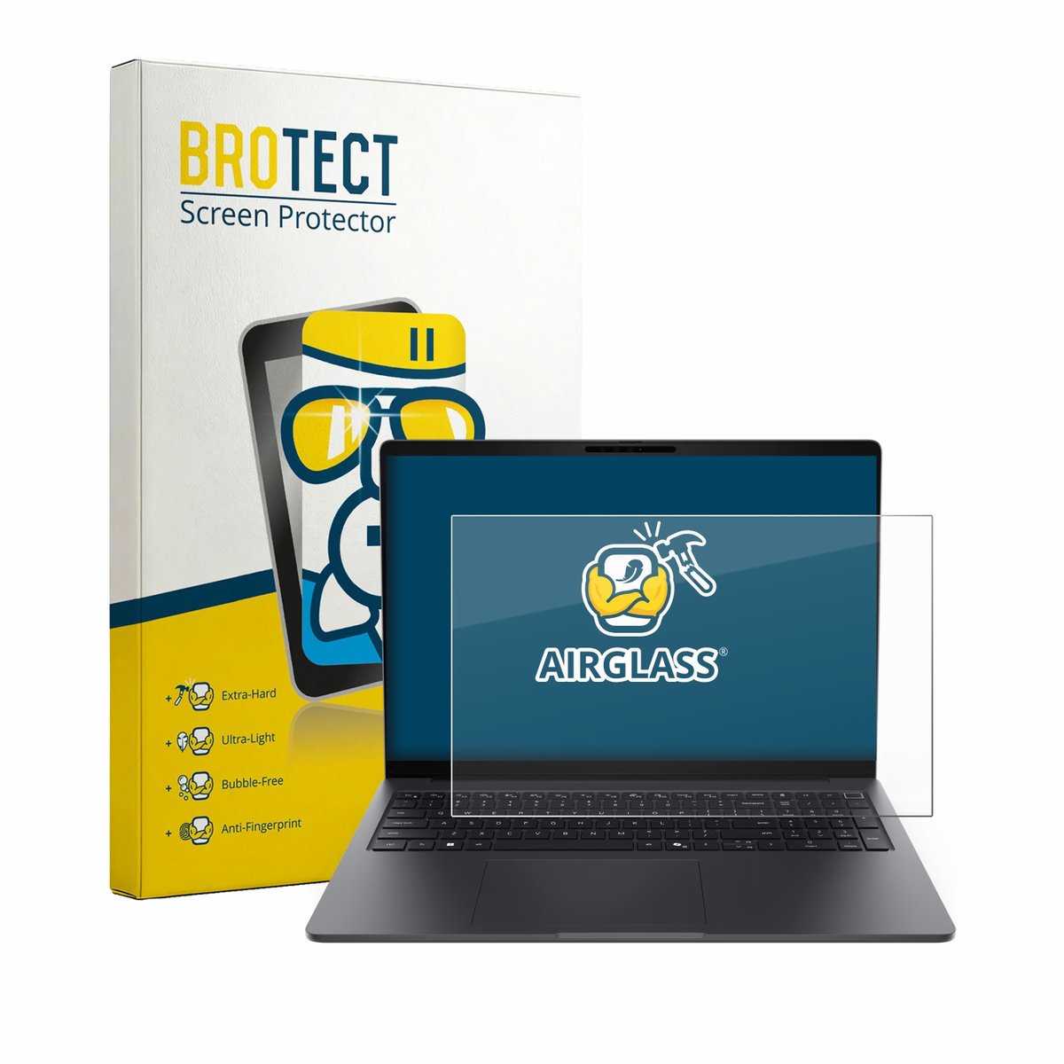 Screenprotector voor Dell Pro 5 Series 16 P516260 Beschermglas transparant