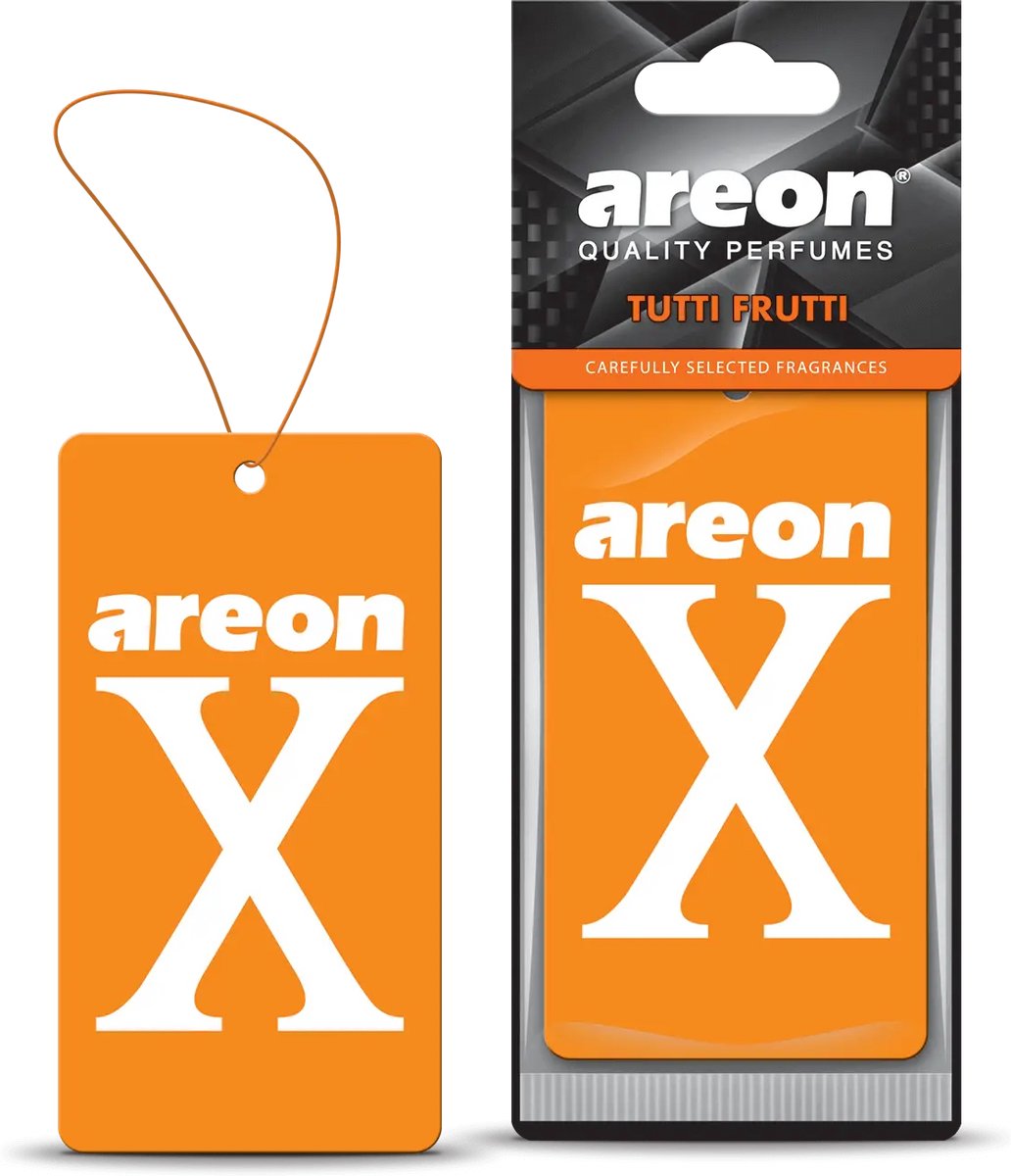 Areon X Tutti Frutti autoluchtverfrissers geur ganger auto parfum