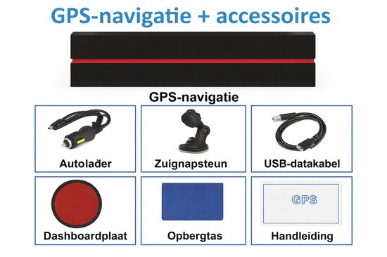 DRK TECH 7 inch Truck Navigatie – Vrachtwagen & Bus – Bluetooth – Europa
