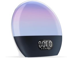 Licht Wekker Wake Up Light- Digitale Wekker met Lamp - Slaaphulp met USB Aansluiting - Huisstijl