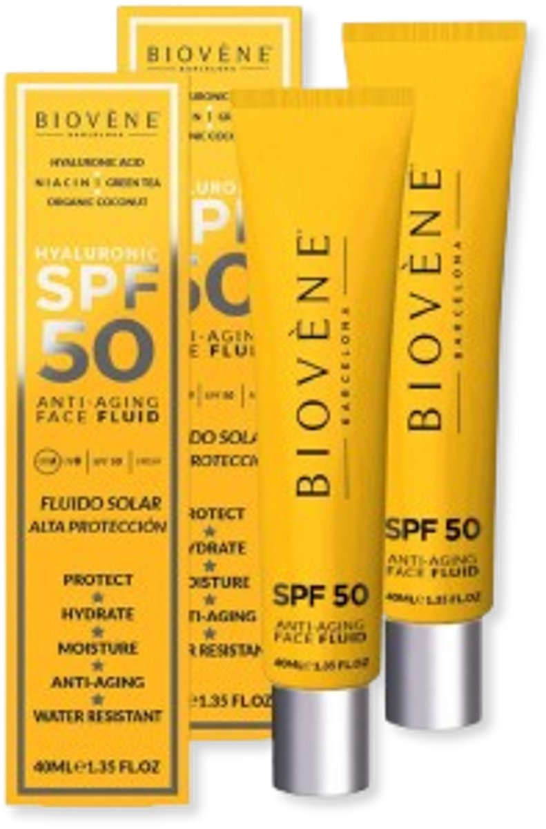 Biovene Spf 50 Anti Aging Face Fluid 40ml 2 pak