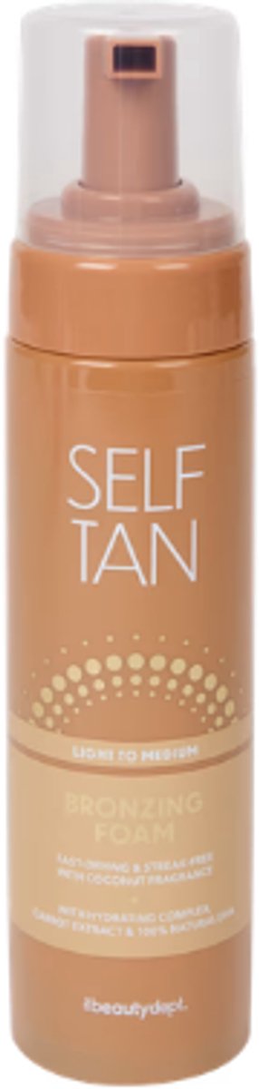 Zelfbruiner Schuim - The Beauty Dept - 200 ml - Licht tot Medium Bruin | Natuurlijk Ogende - Egale Bruining - Zelfbruiningsschuim