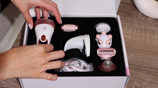 Beeperfect® 6 in 1 Epilator Voor Vrouwen - Scheerapparaat Vrouw - Bikinitrimmer - Ladyshave - Oplaadbaar - Waterdicht - 6 Opzetstukken