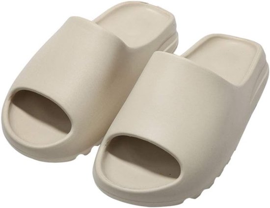 Badslippers Dames Heren Foam Slides Unisex Huiselijk Pillow Cloud Slippers Sliders Mannen Badkamer Comfortabele Pantoffels Sloffen Zomertijd Zandstrand Sandalen（40-41）