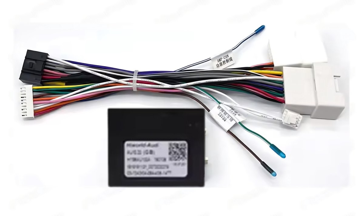 Iso kabelset voor Rockford versterker met canbus decoder voor Carplay autoradio | Geschikt voor o.a. Mitsubishi Outlander, Asx 2008-2021 | kabel adaptor stekker connector verloopstekker adapter | 2010 2011 2012 2013 2014 2015 2016 2017 2018 2019