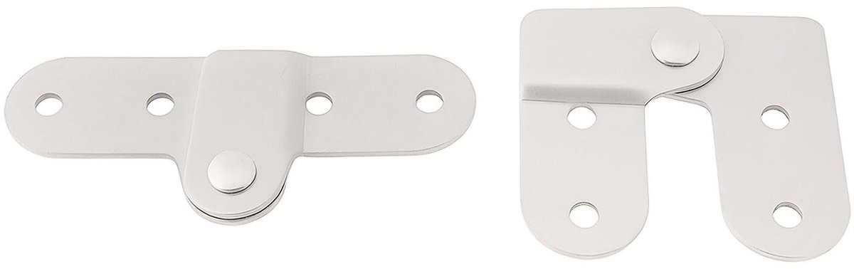 Dailygoods - Heavy Duty Opvouwbare Scharnieren 180° voor Meubels en Ladders