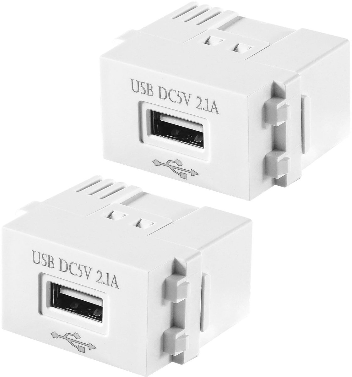 Dailygoods - 2 Stuks USB Voedingsmodule 220V naar 5V Transformator