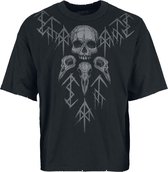 Black Premium by EMP T-shirt oversize noir avec effet destroy - Hommes - L