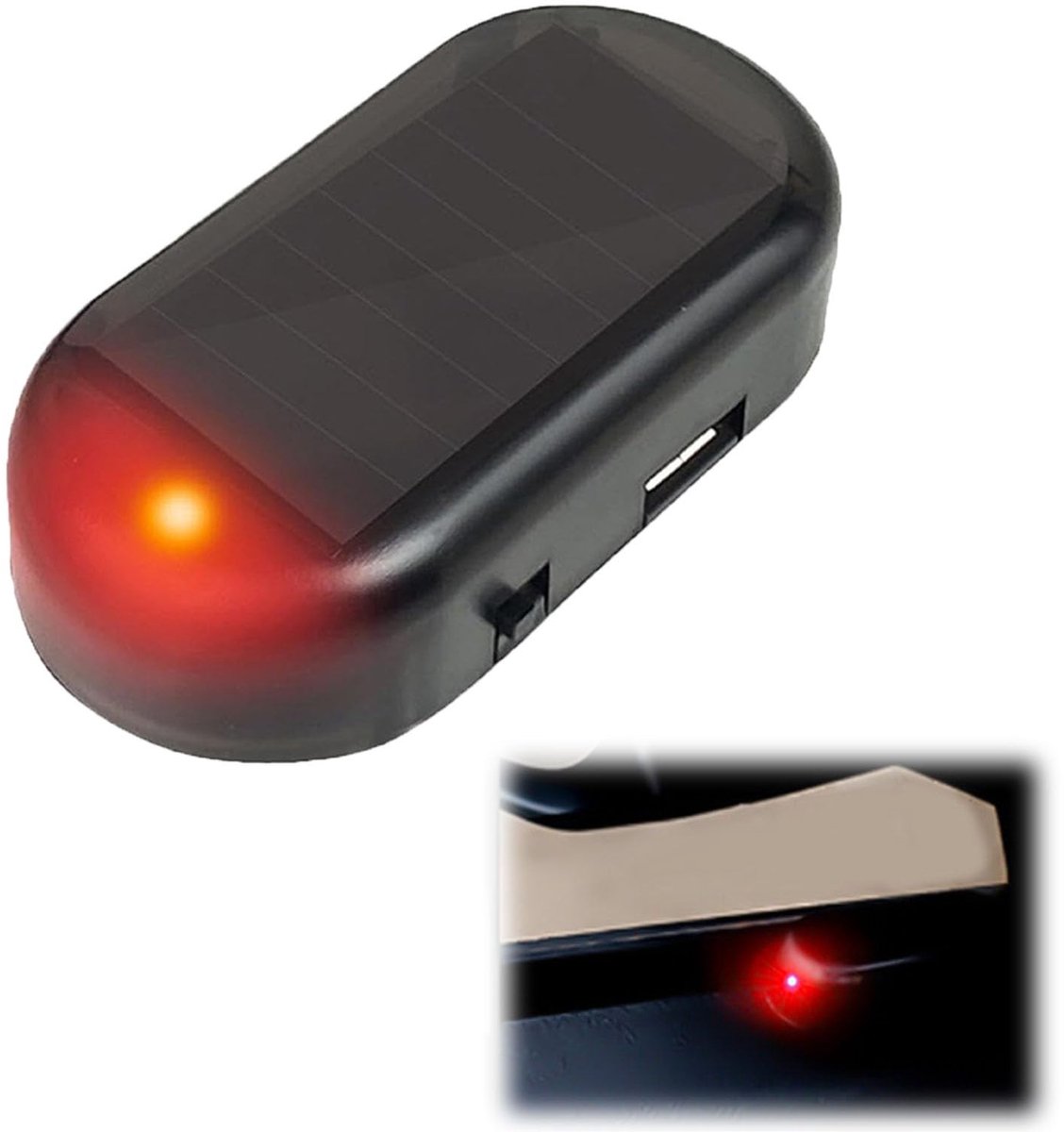 Dailygoods - Zonne-energie Dummy Auto Alarm met Knipperende Lamp