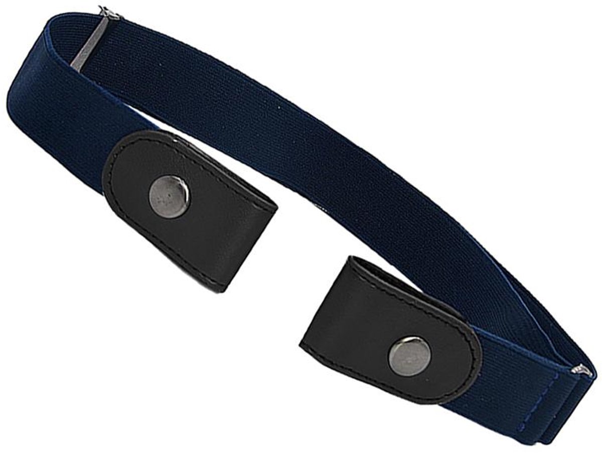 Jonyx - Elastische riem - Gesploze broekriem - Riem zonder gesp - Uitrekbaar - Stretchy - Gespvrij - Zwart - Max 104 cm - Gesp los meegeleverd - Jonyx