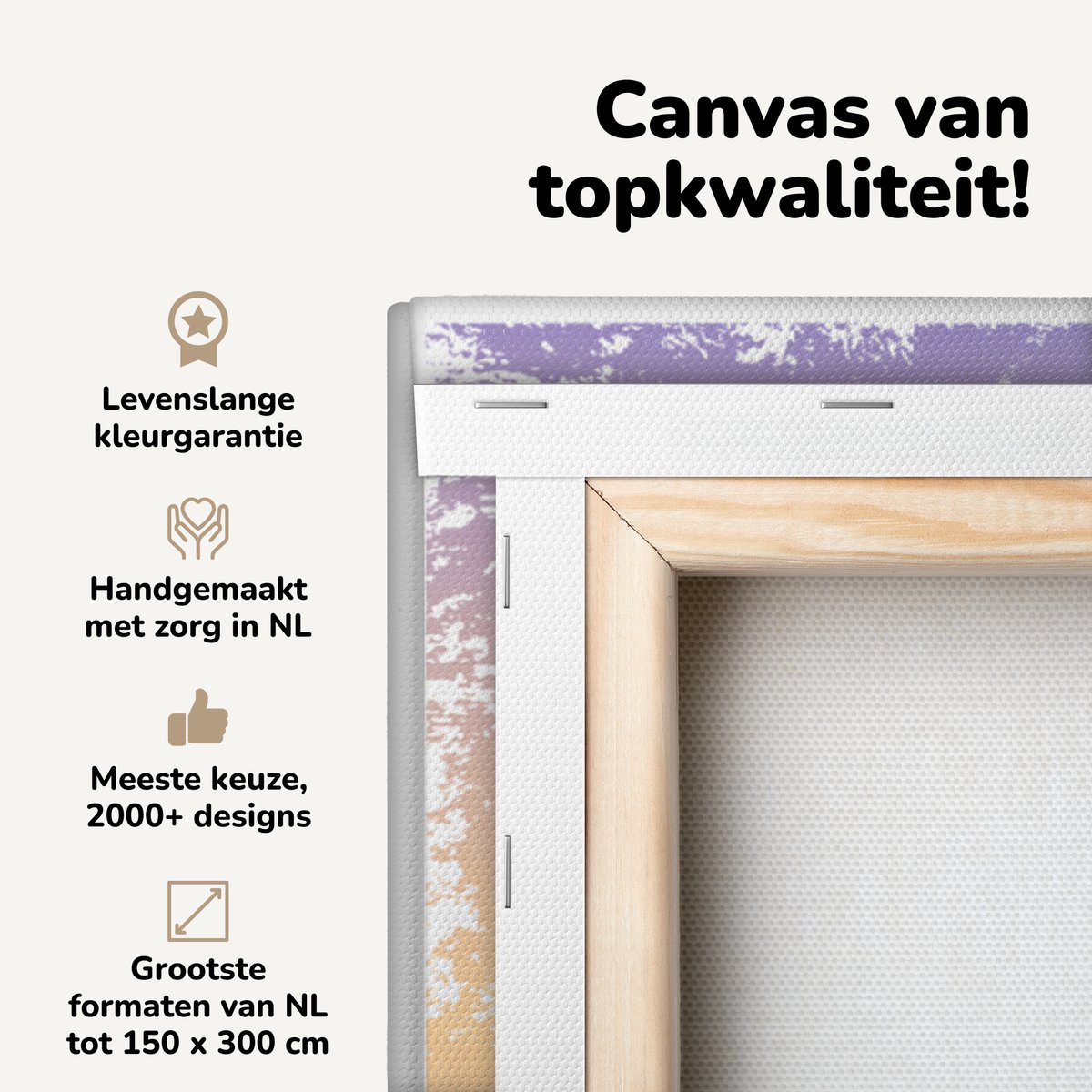 Canvas schilderij 90x90 cm - Wanddecoratie Strandstoel - Parasol - Nacht - Waterverf - Muu