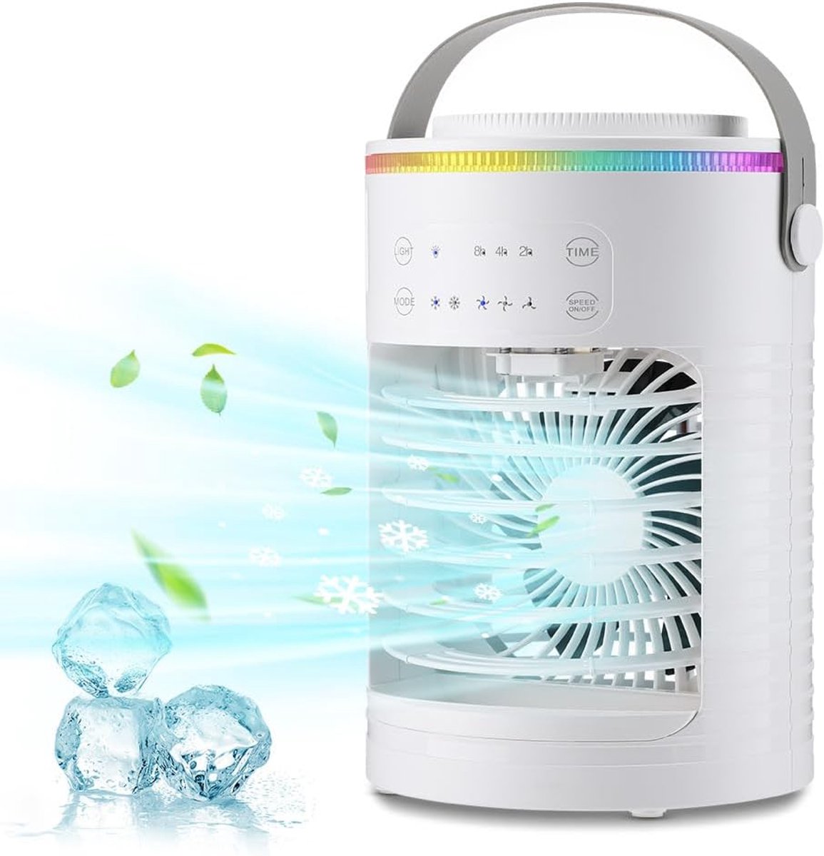 KZQ Usb Luchtbevochtiger Met Spray En Koelventilator 2 In 1 Voor Thuis