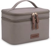 LUVION® Luxe Borstvoeding Kolftas – Geïsoleerde Moedermelk Koeltas met Koelelement – Flessentas voor Onderweg - Moedermelk tot 12 uur Koel - Taupe