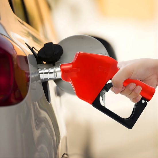 Zelfaanzuigende Diesel Pomp - 45 L/min - 12V Brandstofpomp - Met Verwarming Olie Pomp en Pistool - Voor Mobiele Tankstations - Rood — afbeelding 3