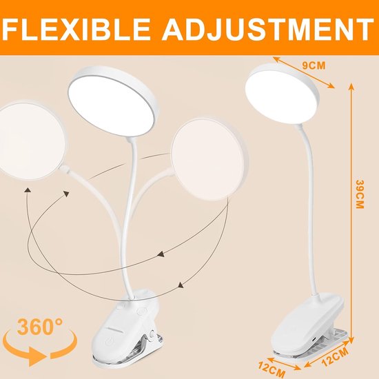 Bedlampjes Hoofdbord - Leeslampjes - Bedlamp Slaapkamer Volwassenen - Grijs richtlicht — afbeelding 3