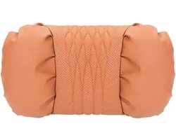 Hoofdsteun – Autohoofdsteun – Hoofdsteunkussen voor in de auto – Ademend & comfortabel – 33 × 11 × 24 cm – Bruin