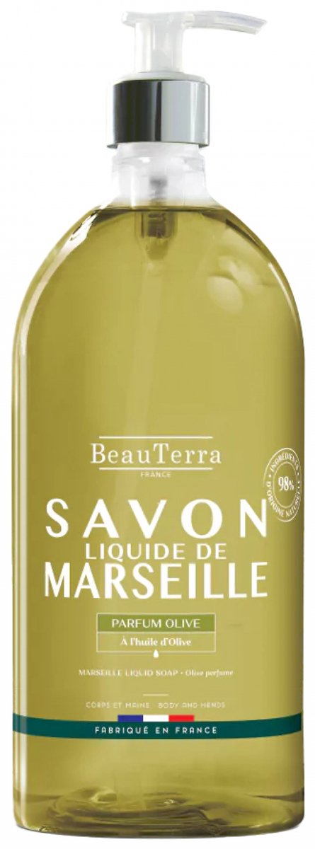 Vloeibare Zeep Beauterra Savon de Marseille Olijf 1 L
