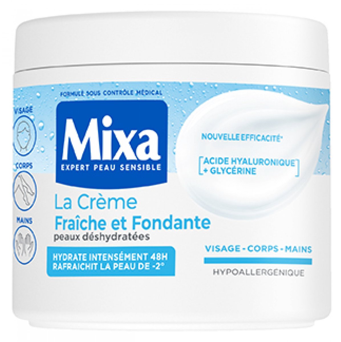 Mixa Frisse en Smeltende 24 uur Hydraterende Crème 400 ml