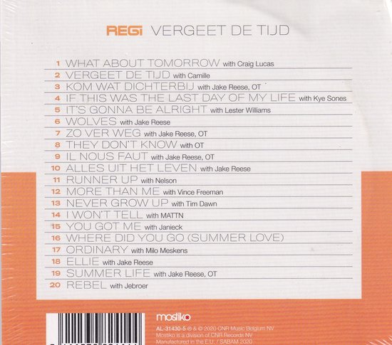 Regi - Vergeet De Tijd
