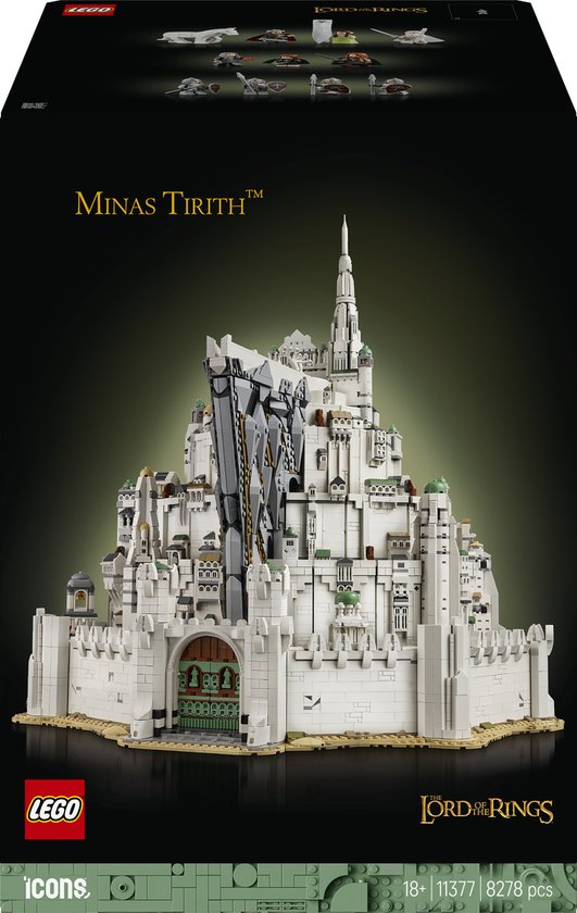 LEGO Icons The Lord of the Rings: Minas Tirith Bouwpakket voor Volwassenen - 11377