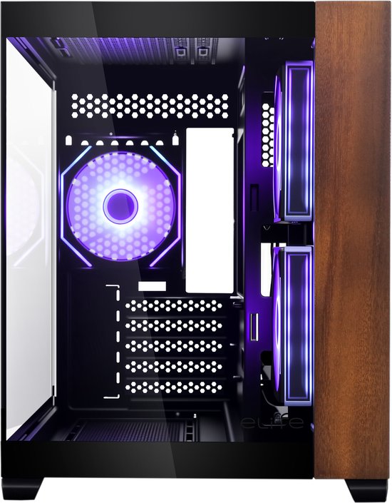Cooler Master Elite 481 Wood Mini Tower Black (2/6)