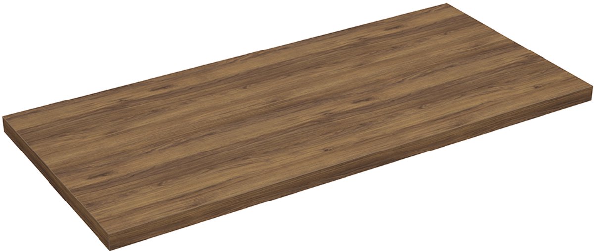 Wiesbaden Alvara Topblad voor Badkamermeubel 100 x 46 cm - Warm Eiken