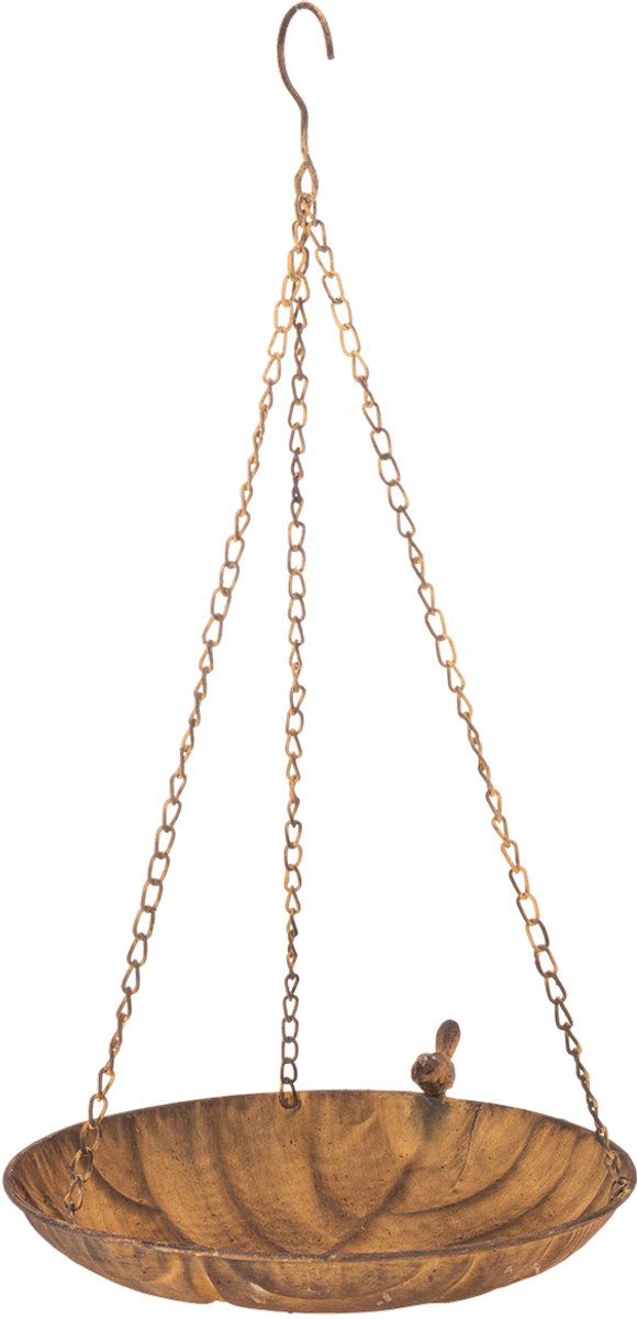 Decoratieve hangkom, tuindecoratie, roestlook, Ø31cm, L62cm