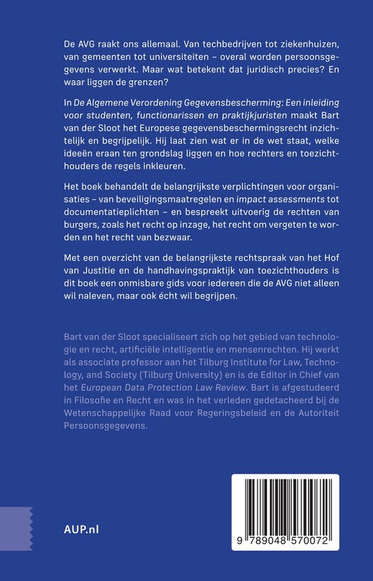 De Algemene Verordening Gegevensbescherming - cover