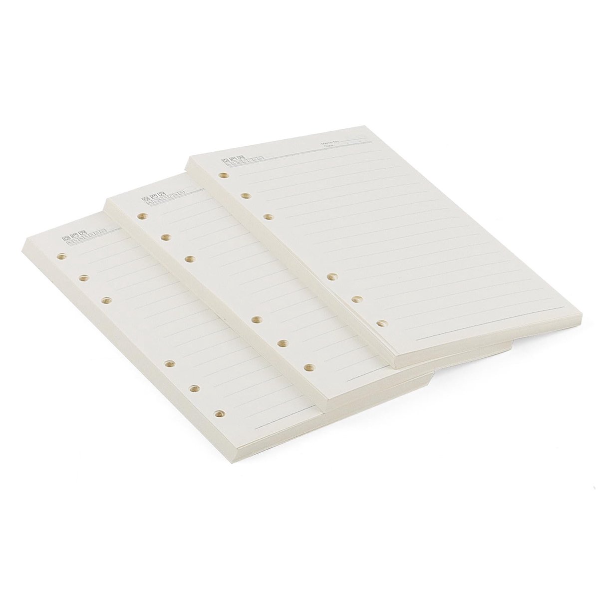 Dailygoods - Dailygoody - Gelijnd Lijnpapier - A6 Navulbaar Papier - 120 Pagina's - Ideaal voor Dagboek en Planner - DIY Projecten - Geschikt voor Creatieve Geeste