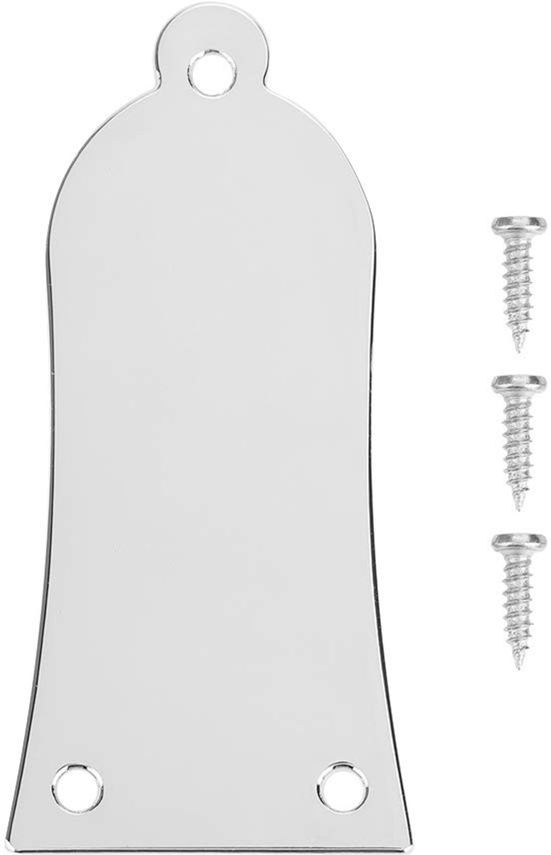 Dailygoods - Metalen Truss Rod Cover voor Elektrische Gitaar in Zilver