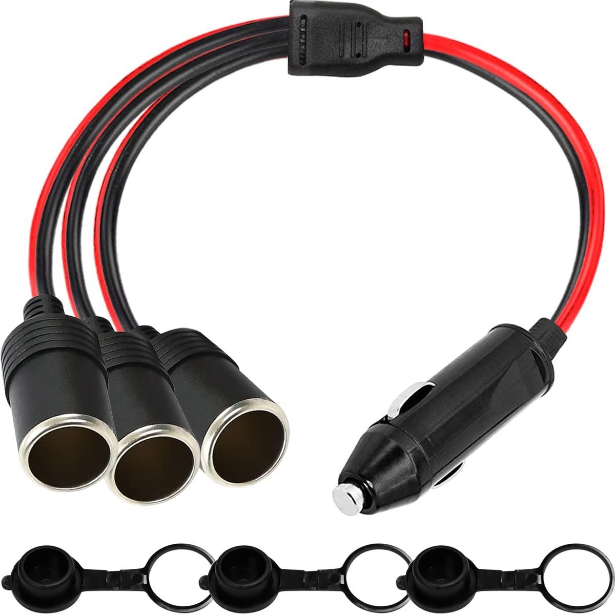 Dailygoods - Auto Sigarettenaansteker Splitter met 3 Aansluitingen
