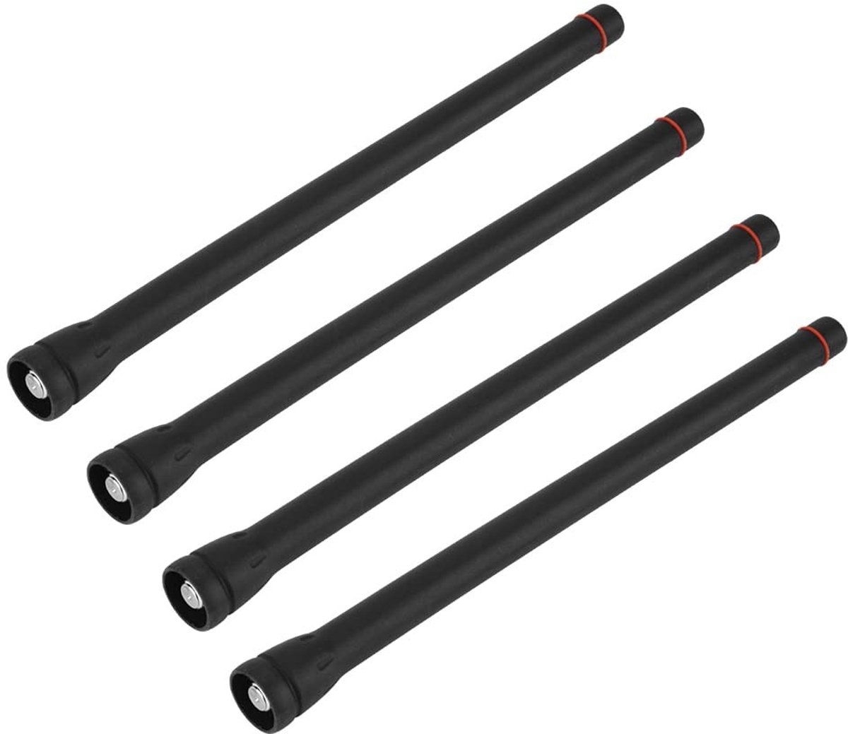 Dailygoods - Dailygoody - Draagbare radio-antenne - VHF - Hoogwaardig signaal - Rubber - Handheld - Twee-weg communicatie - Geschikt voor IC-F3 F11 F14 - 4 stuks