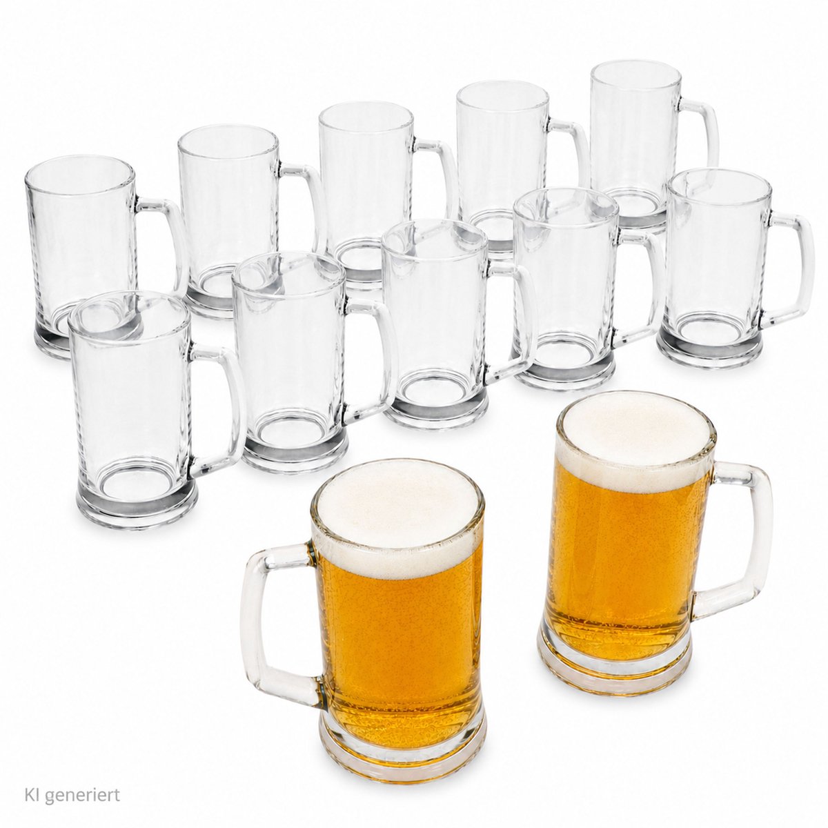 12-delige Set Viva bierpullen van 0,3 l met oor - 67640
