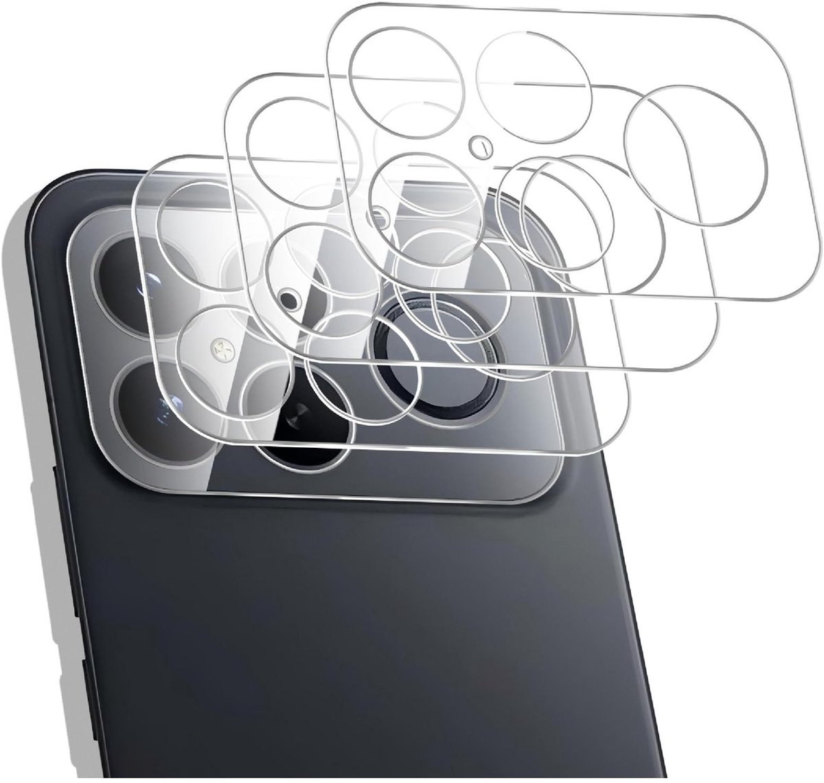Dailygoods - 3D Gehard Glas Camerabescherming voor Smartphone