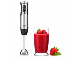 Staafmixer met Maatbeker - 1000W - Vaatwasserbestendig - 12 Snelheden + Turbofunctie - RVS - Vivid Green