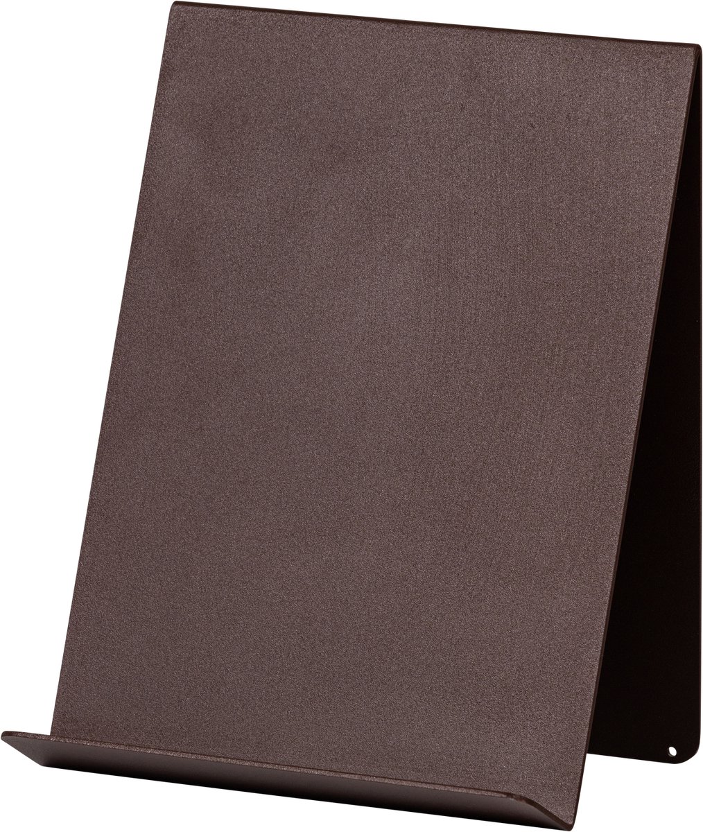 WOOOD Brook Boekenstandaard Staand - Metaal - Donkerbruin - 24x19x14