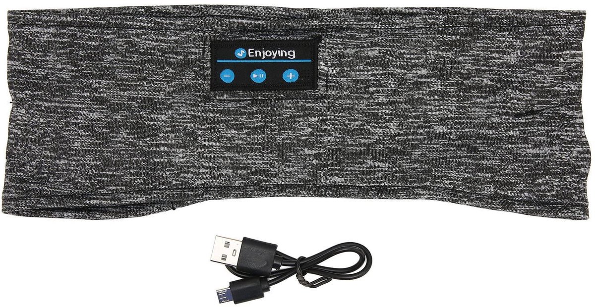 Dailygoody - Slaapkoptelefoon - Draadloze Bluetooth-hoofdtelefoon - Ultradunne HD-stereoluidsprekers - Geschikt voor training - Comfortabel voor zijsl.