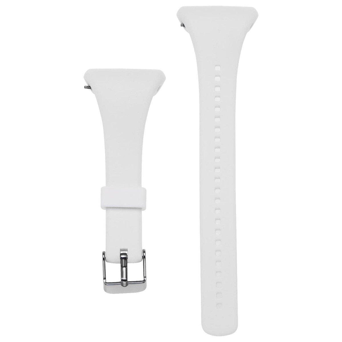Dailygoody - Siliconen horlogeband - Verstelbare horlogeband - Polsband voor fitness - Wit - Compatibel met Polar FT4 FT7 - Ideaal voor sporters