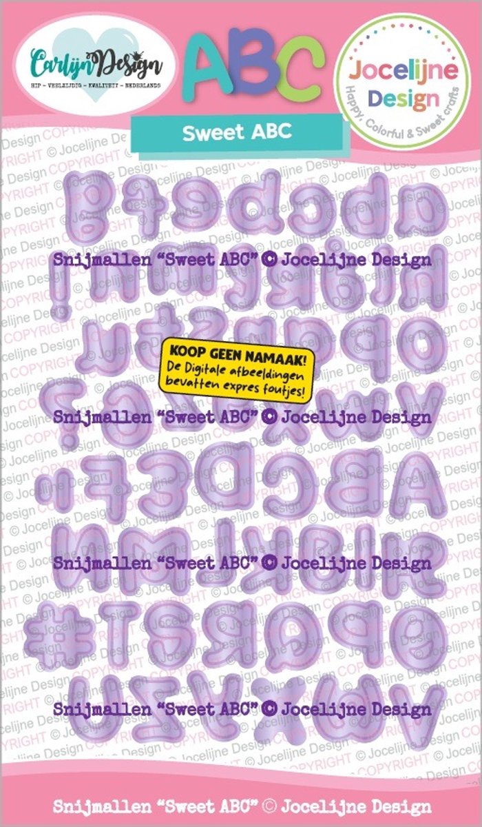 Snijmallen Sweet ABC