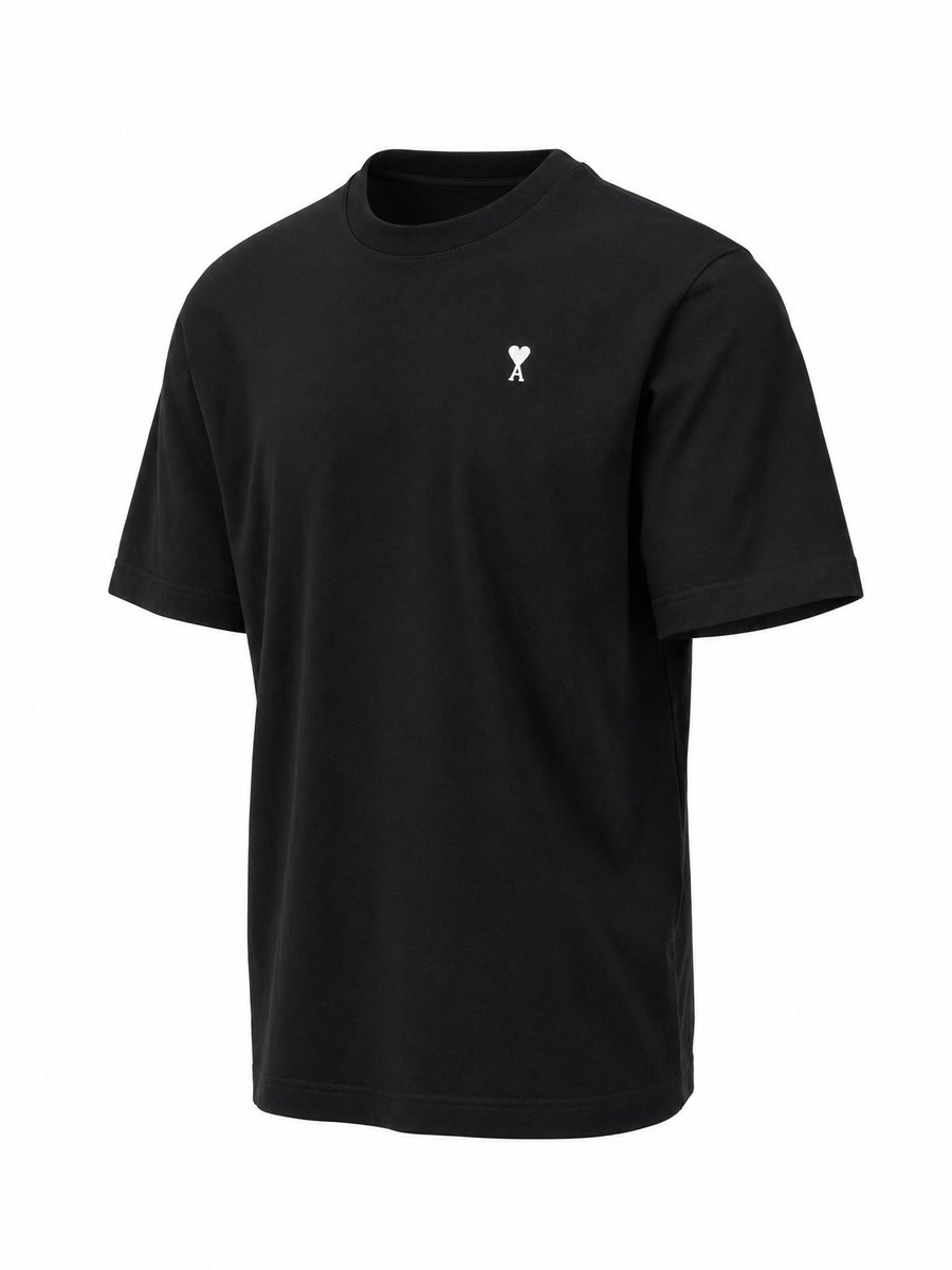 Ami Paris - T-Shirt - Zwart (oversized model) - XL