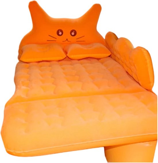 Auto Luchtbed - Reis Matras Kampeerbed - Comfortabel Reizen - Opvouwbaar Achterbank - 170x80 cm - Blauw — afbeelding 4