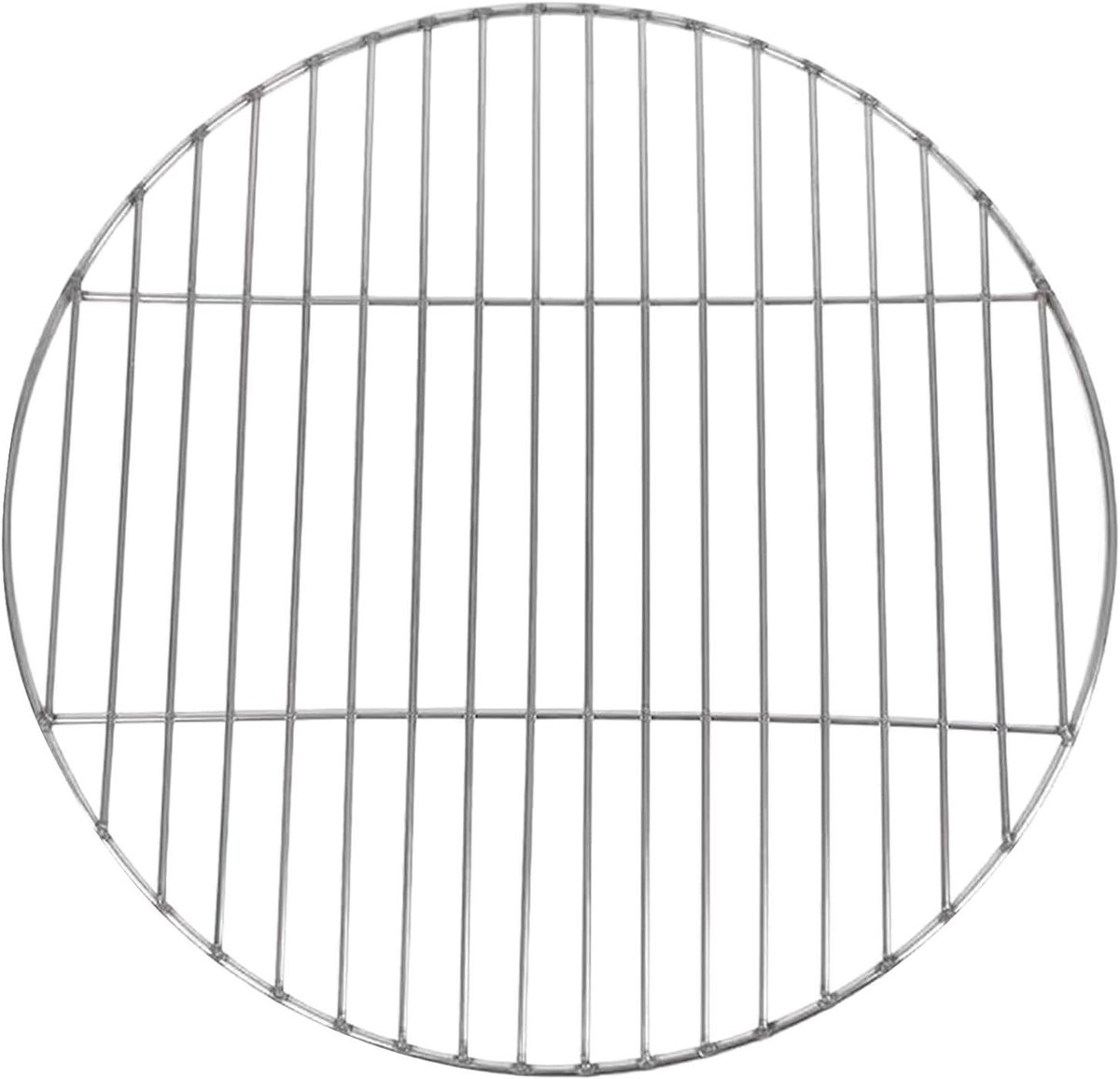 Grillrooster RVS - Bakplaat Houder - Buiten Koken - Roestvrij Staal - 33 cm - Zilver