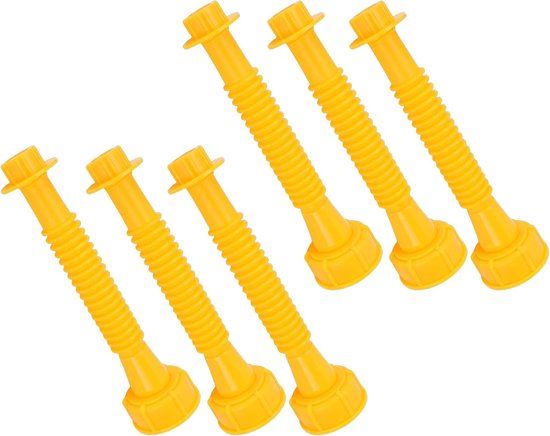 Vervangingsset Gasblikjes - Tuit Set - Veilig Tanken - Lekvrij Ontwerp - 6 Sets - Zwart — afbeelding 5