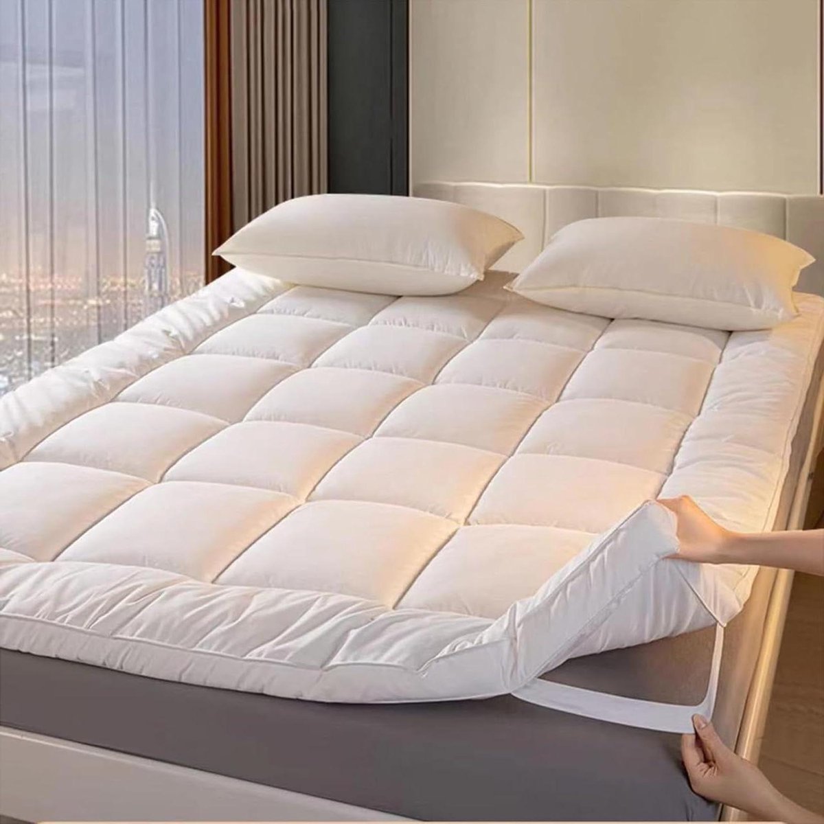 Japanse Futon Matras - Vloermatras Gastenmatras - Comfortabel Slapen - Ergonomisch Ontwerp - 180 x 200 cm - Niet gespecificeerd