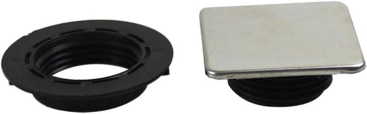 Gootkraan Gat Afdekking - Kraan Gat Stopper - Badkamer Afwerking - Roestvrij Staal PP - 27-40 mm - Zilver