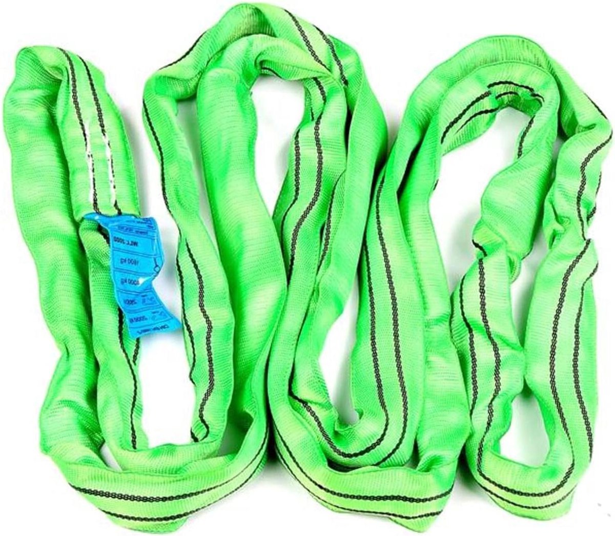 Ronde Hefbanden - Hijslinten - Lasten Optillen - Hoge Sterkte Polyester - 2 meter lengte - Blauw