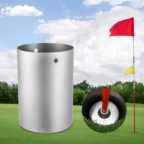 Store_8 - Golf Hole Cup - Golf Hole Sleeve - Effectief Golftrainingshulpmiddel - Roestvrijstaal - Oefenen met Chippen - Perfect voor Achtertuin - I... van Store 8 — afbeelding 2