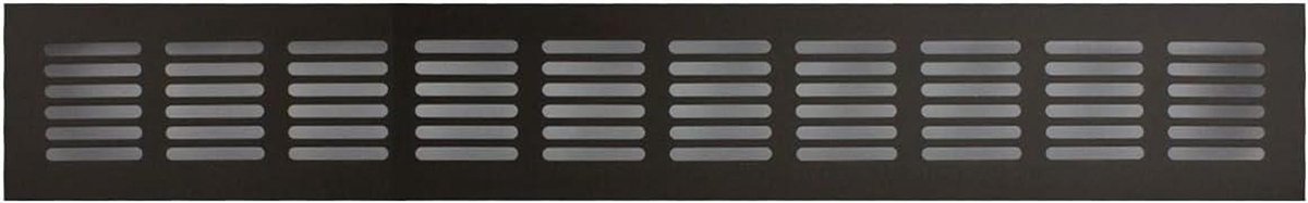 Ventilatierooster - Afvoerrooster - Ruimtes Ventileren - Tijdloos Design - 60 mm - Zwart/Bruin